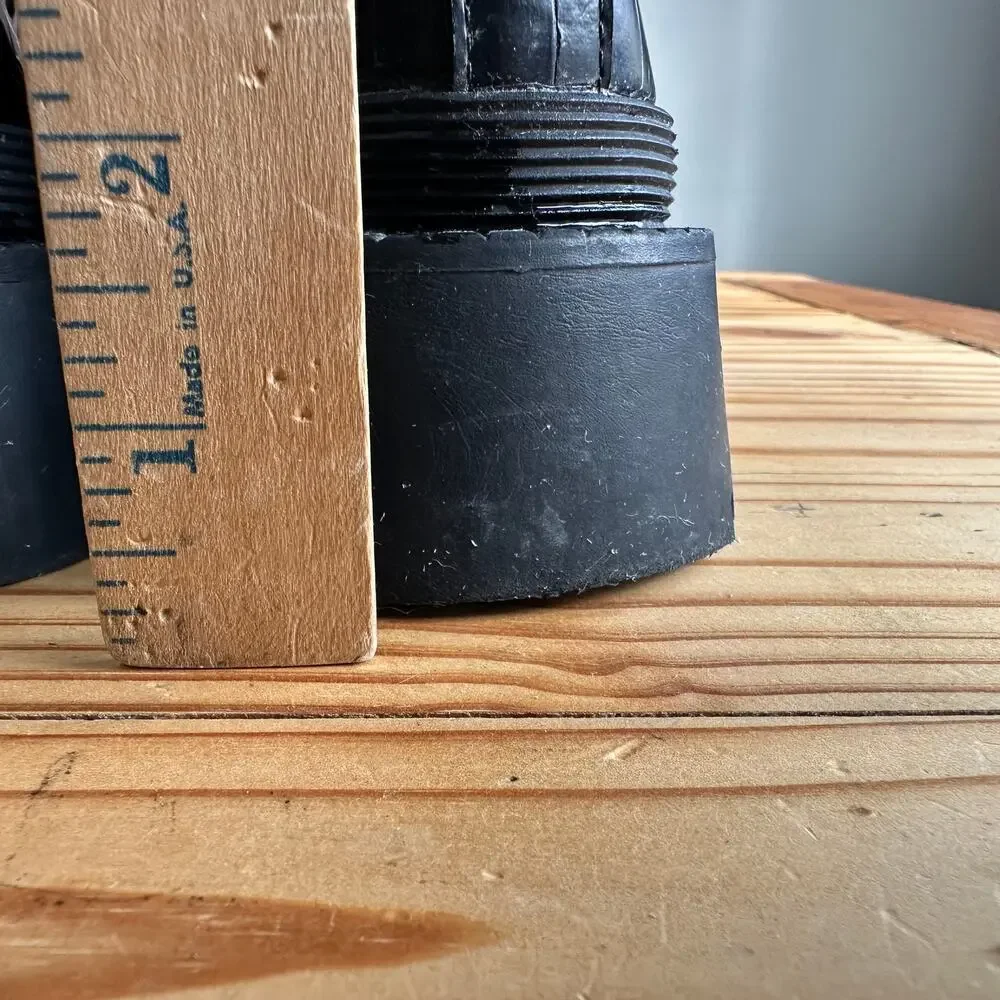 Zara Black Croc Embossed Combat Boots Platform Lug Sole Lace Up EU 39 US 8 - Picture 10 of 12